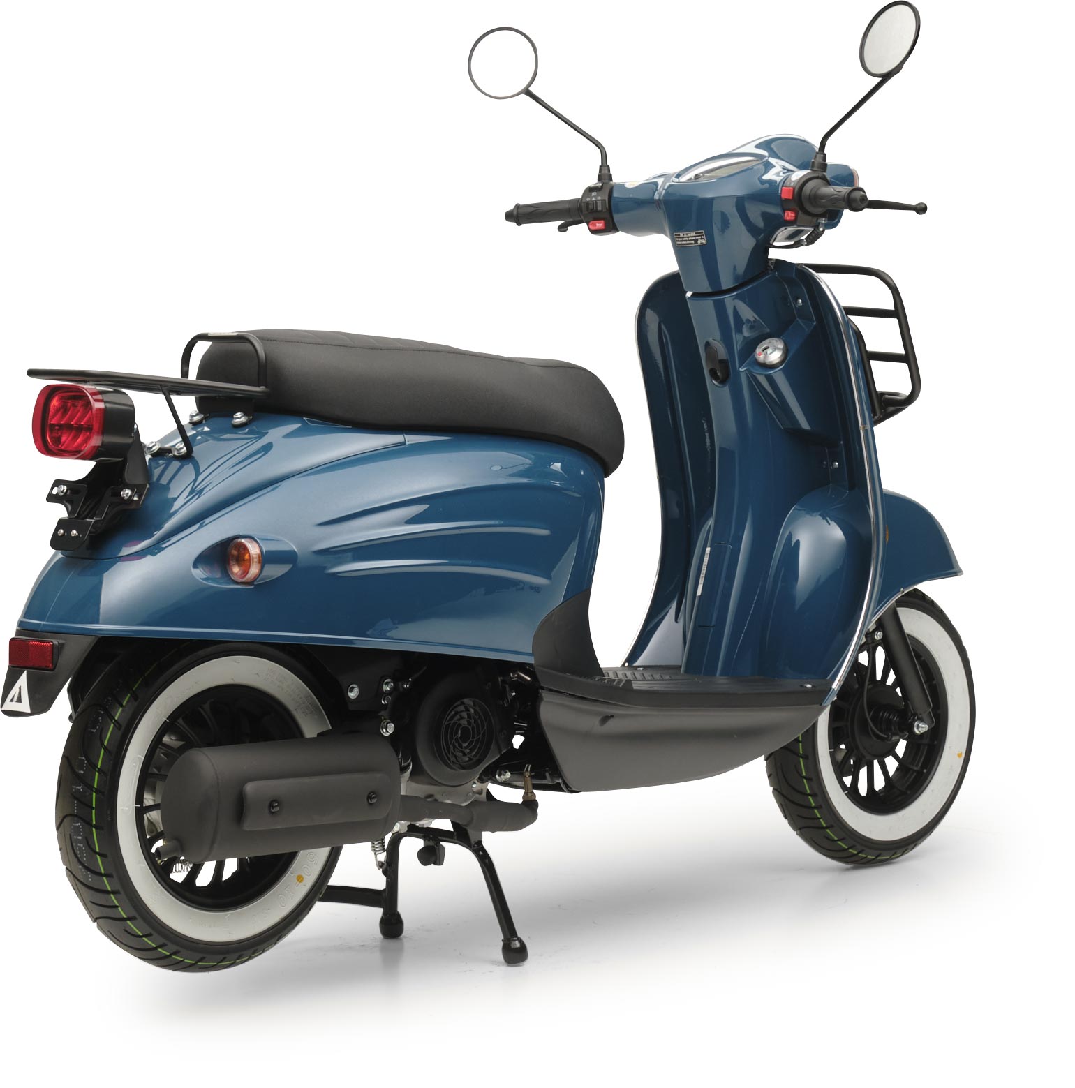 Retro Motorroller Luna Ozeanblau 50ccm