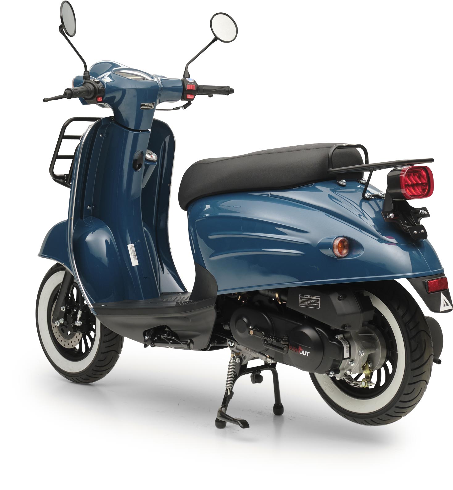 Retro Motorroller Luna Ozeanblau 50ccm