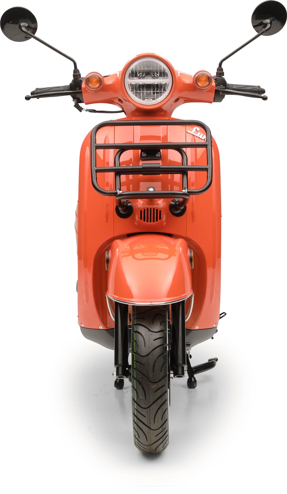 Retro Motorroller Luna Feuerrot 50ccm