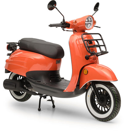 Retro Motorroller Luna Feuerrot 50ccm