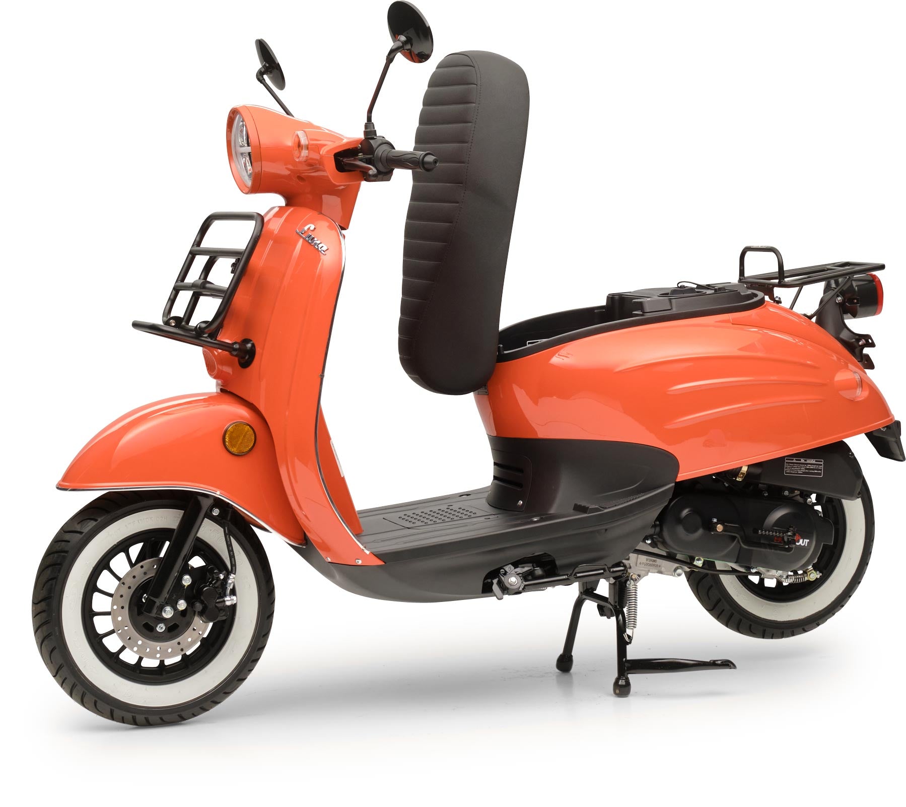 Retro Motorroller Luna Feuerrot 50ccm