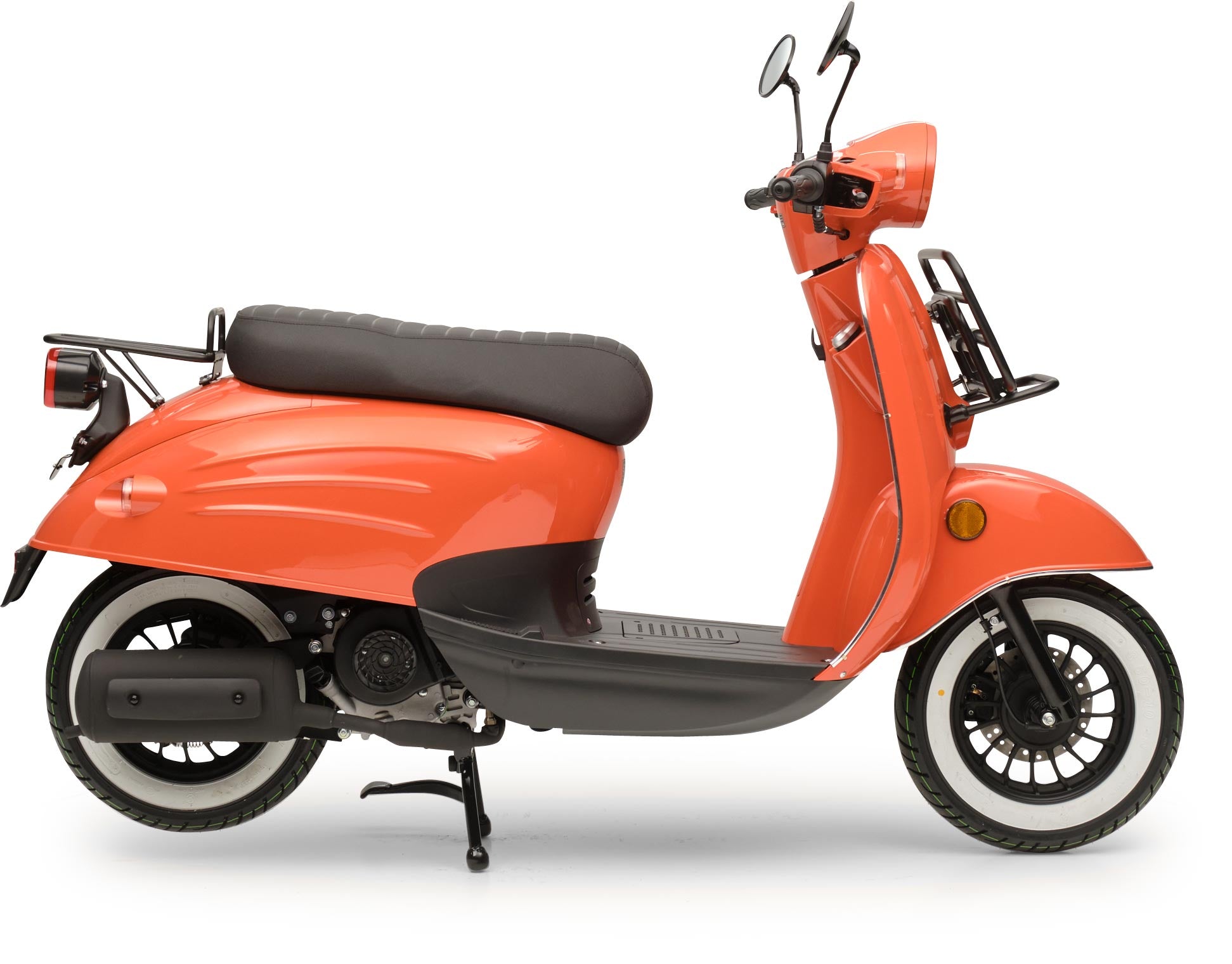 Retro Motorroller Luna Feuerrot 50ccm
