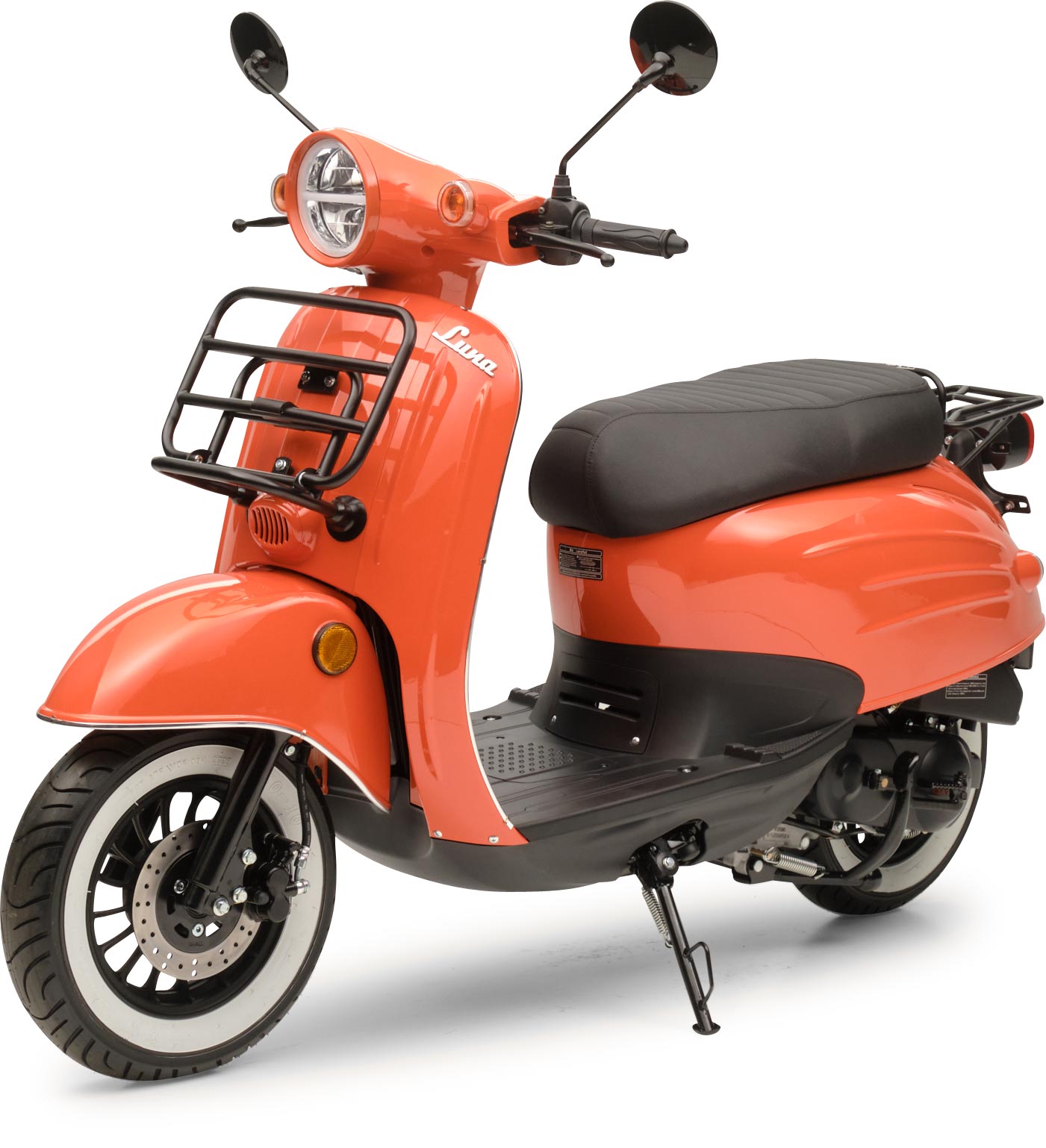 Retro Motorroller Luna Feuerrot 50ccm