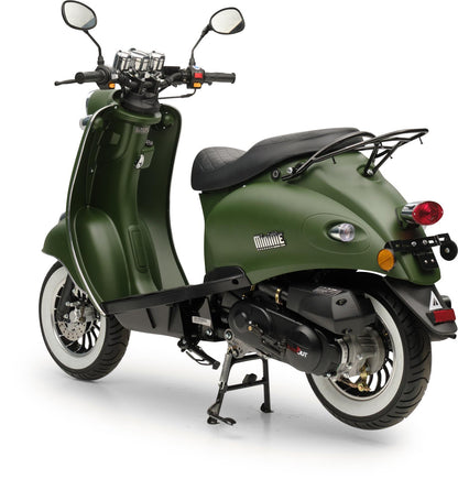Retro Motorroller MiniMe 2.0 Mattgrün 50ccm