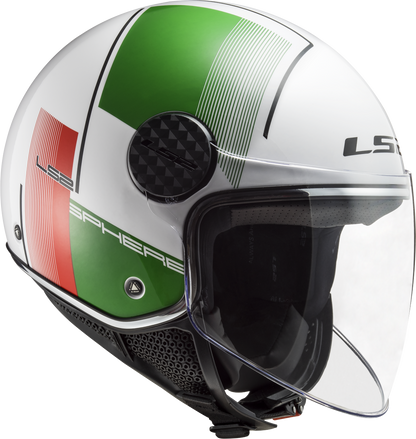 Jethelm LS2 Sphere Lux Firm (Weiß Grün Rot)