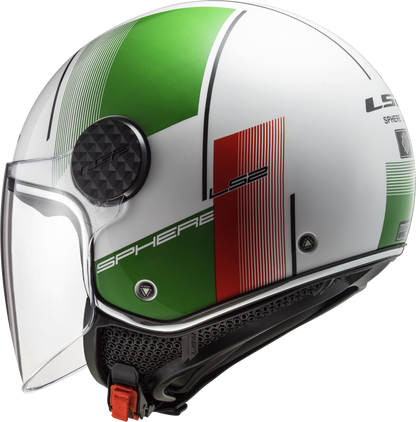 Jethelm LS2 Sphere Lux Firm (Weiß Grün Rot)