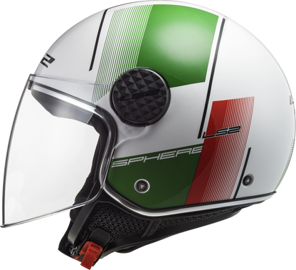 Jethelm LS2 Sphere Lux Firm (Weiß Grün Rot)