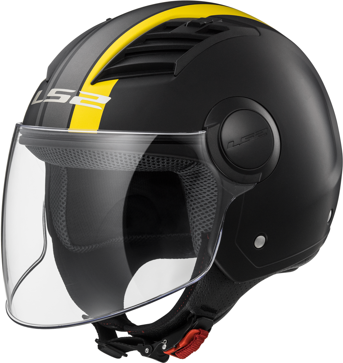 Jethelm LS2 Airflow Metropolis (Matt Schwarz Gelb)