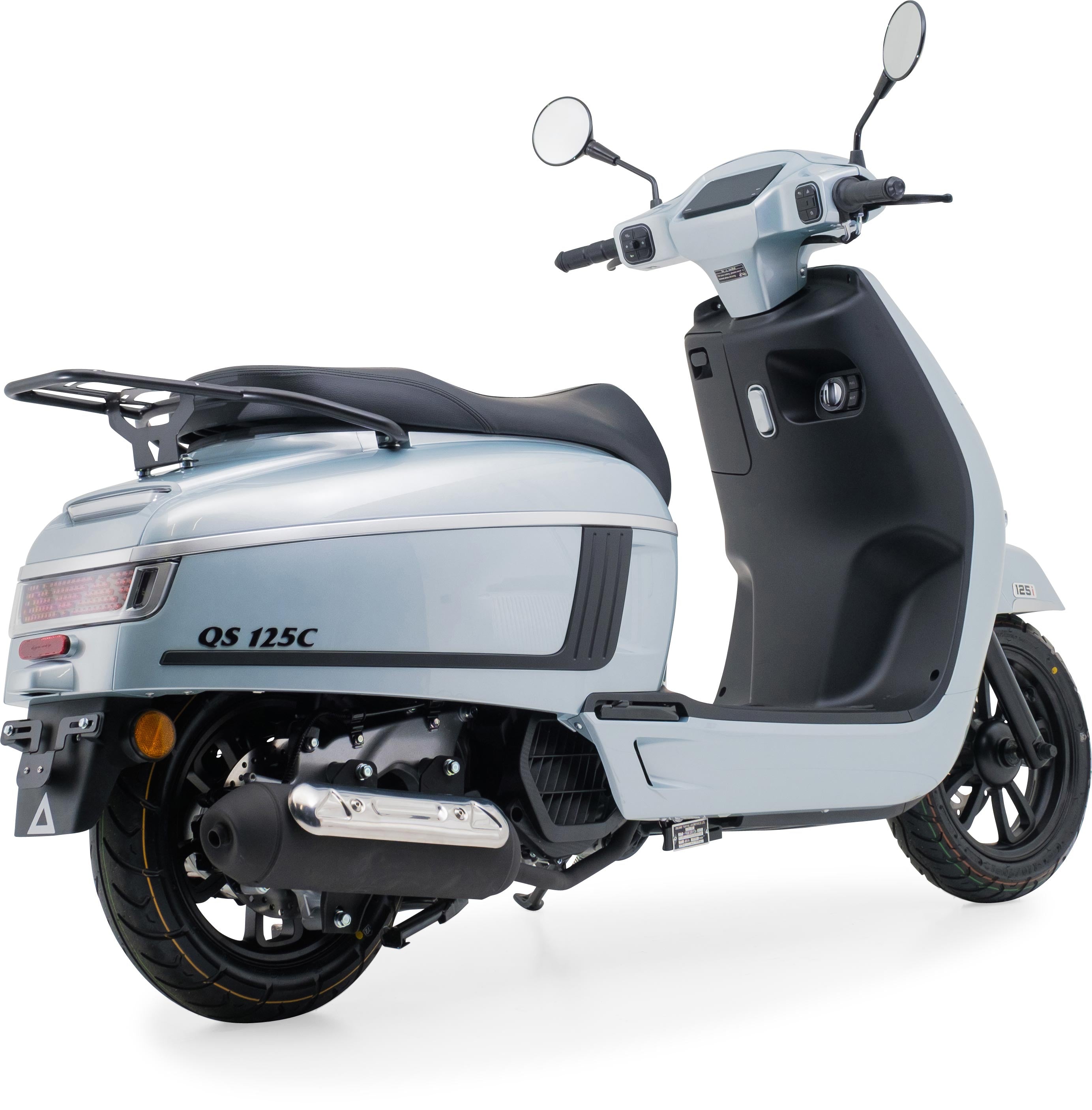 Motorroller QS125 C Silber 125ccm Euro 5