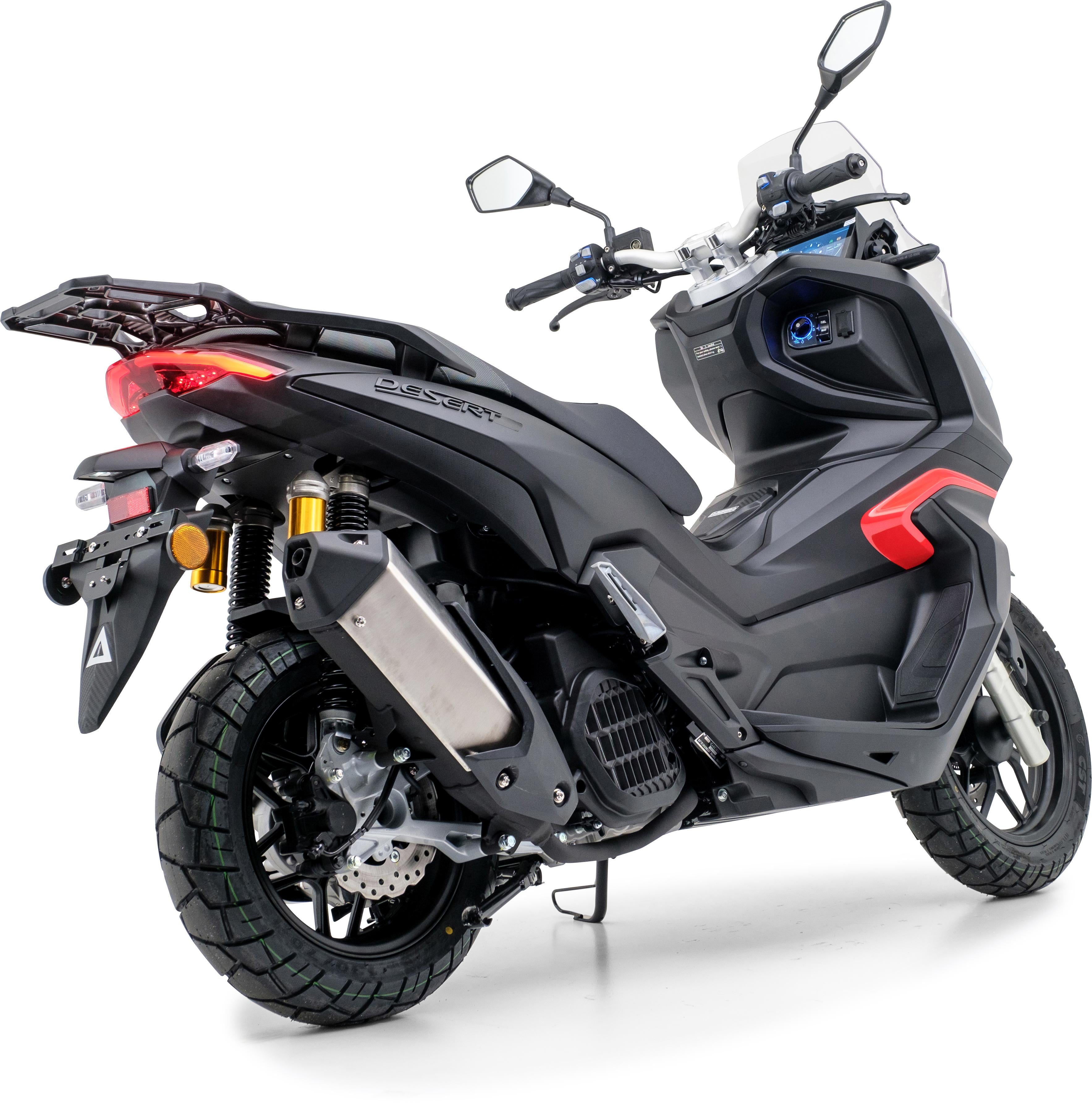 Motorroller QS125 ADV Mattschwarz 125ccm Euro 5