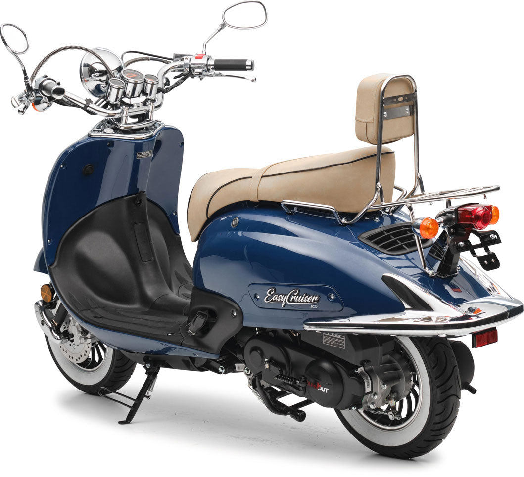Retro Motorroller EasyCruiser Eco Dunkelblau 50ccm