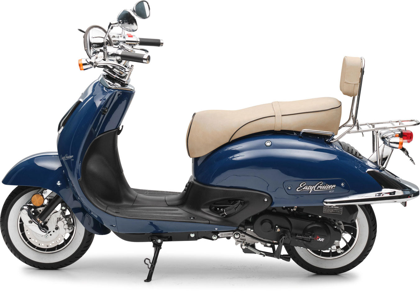 Retro Motorroller EasyCruiser Eco Dunkelblau 50ccm