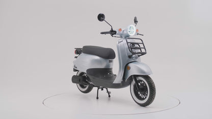 Retro Motorroller Luna Grau 50ccm