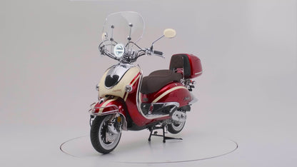 Retro Motorroller EasyCruiser Artemis Braun Beige 50ccm