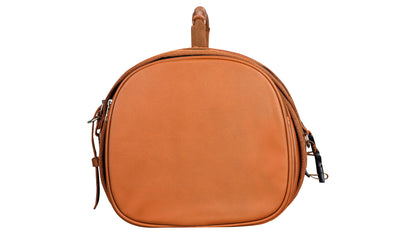 Retro Tasche Lederoptik Größe L Braun