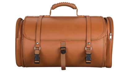 Retro Tasche Lederoptik Größe L Braun