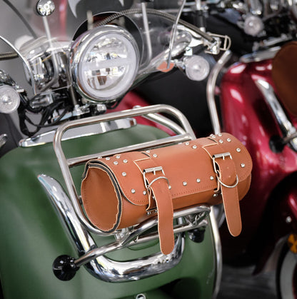 Retro Tasche Lederoptik Größe S Braun
