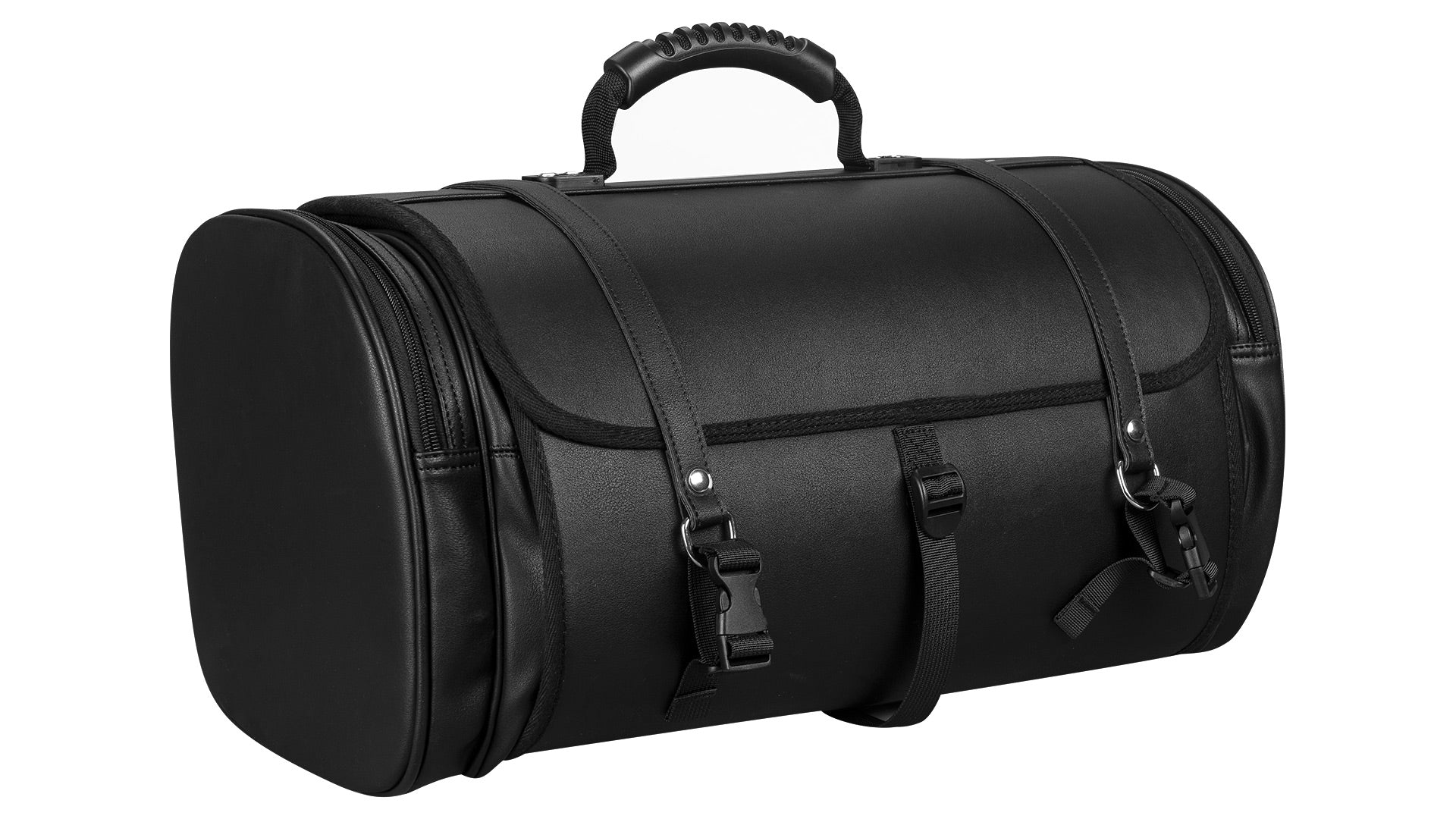 Retro Tasche Lederoptik Größe L Schwarz