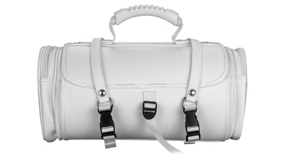 Retro Tasche Lederoptik Größe M Weiß (B-Ware)