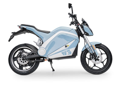 Elektro Motorroller V3 Hellblau 3000 Watt 45 km/h
